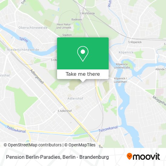 Pension Berlin-Paradies map