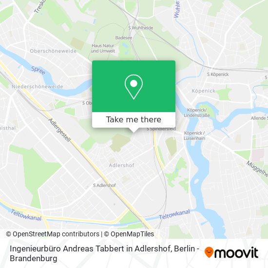 Ingenieurbüro Andreas Tabbert in Adlershof map