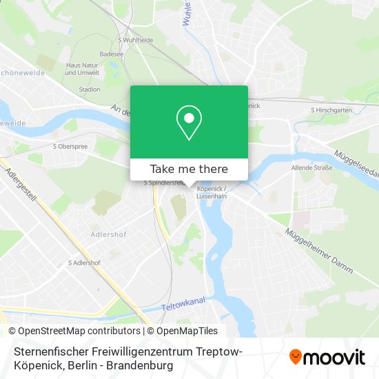 Карта Sternenfischer Freiwilligenzentrum Treptow-Köpenick