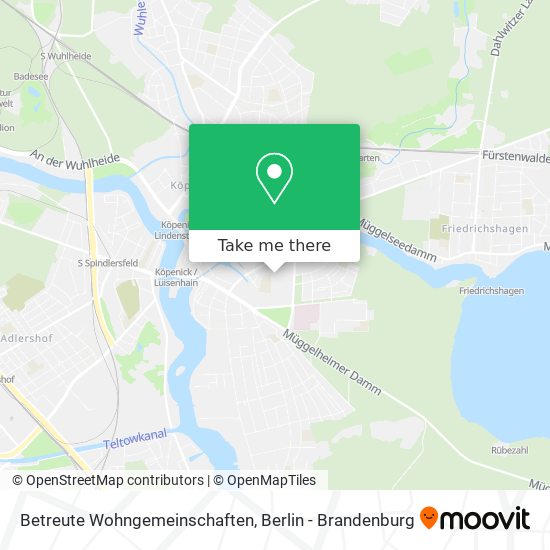 Betreute Wohngemeinschaften map