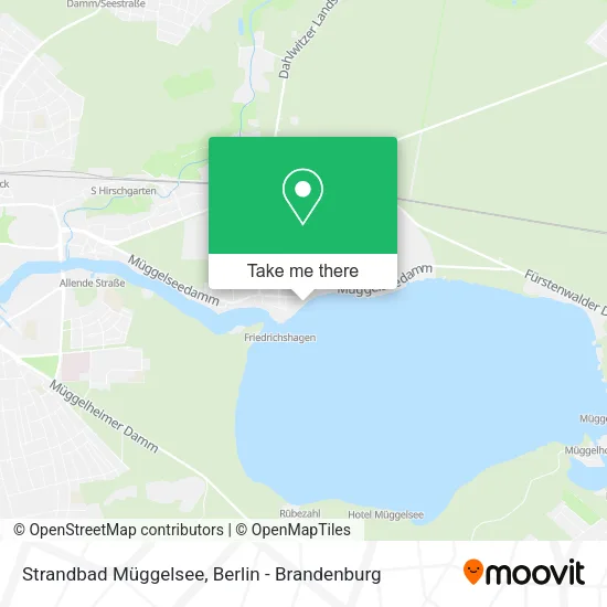 Карта Strandbad Müggelsee