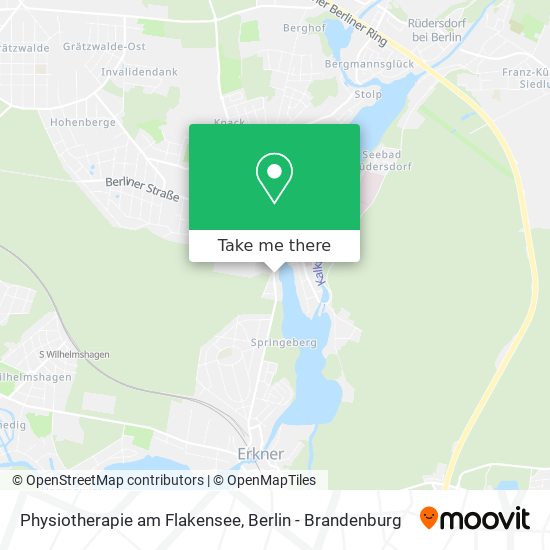 Physiotherapie am Flakensee map