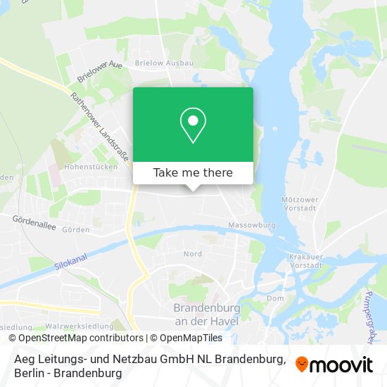 Aeg Leitungs- und Netzbau GmbH NL Brandenburg map