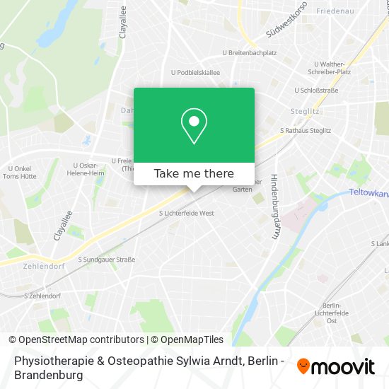 Physiotherapie & Osteopathie Sylwia Arndt map