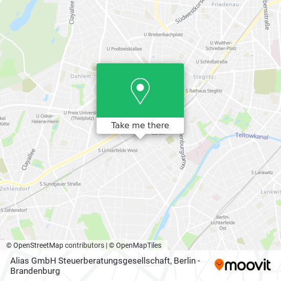 Alias GmbH Steuerberatungsgesellschaft map