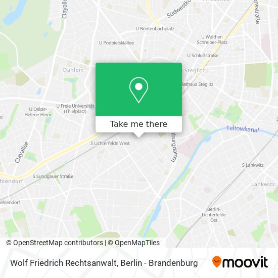 Wolf Friedrich Rechtsanwalt map