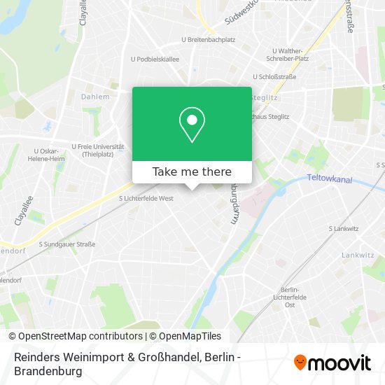 Reinders Weinimport & Großhandel map