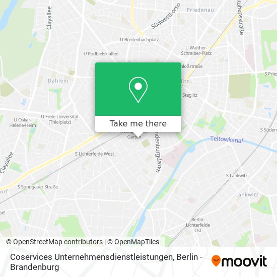 Coservices Unternehmensdienstleistungen map