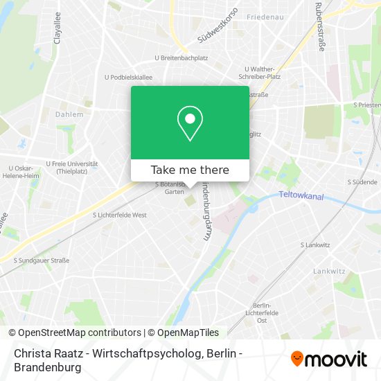 Christa Raatz - Wirtschaftpsycholog map