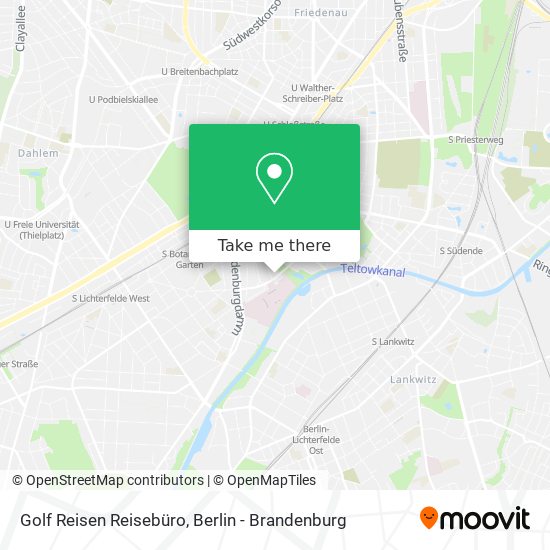 Golf Reisen Reisebüro map