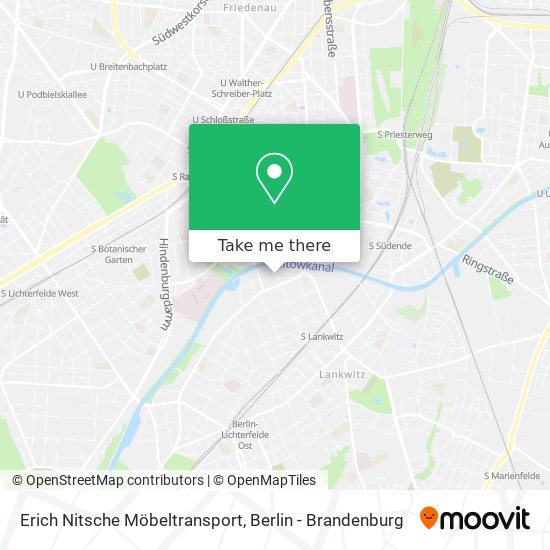 Erich Nitsche Möbeltransport map