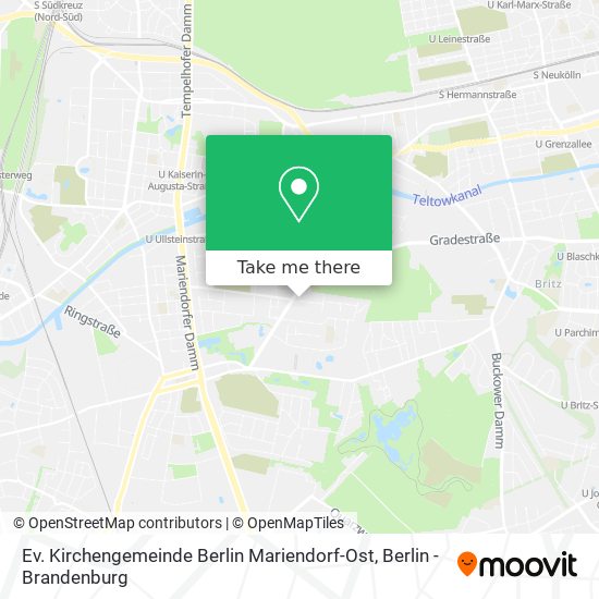 Ev. Kirchengemeinde Berlin Mariendorf-Ost map