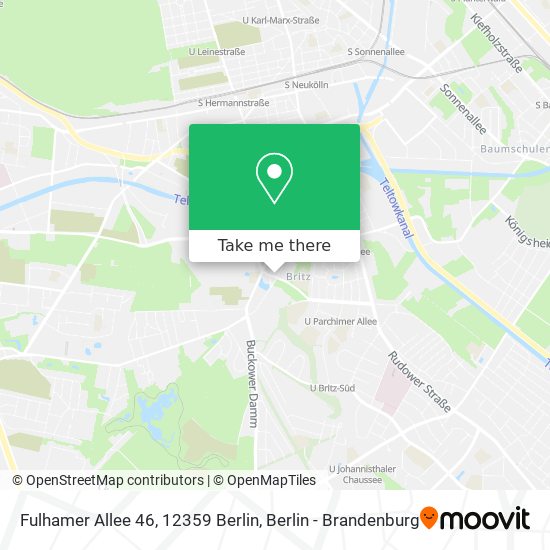 Карта Fulhamer Allee 46, 12359 Berlin
