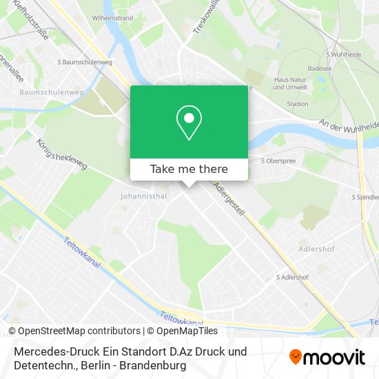Mercedes-Druck Ein Standort D.Az Druck und Detentechn. map