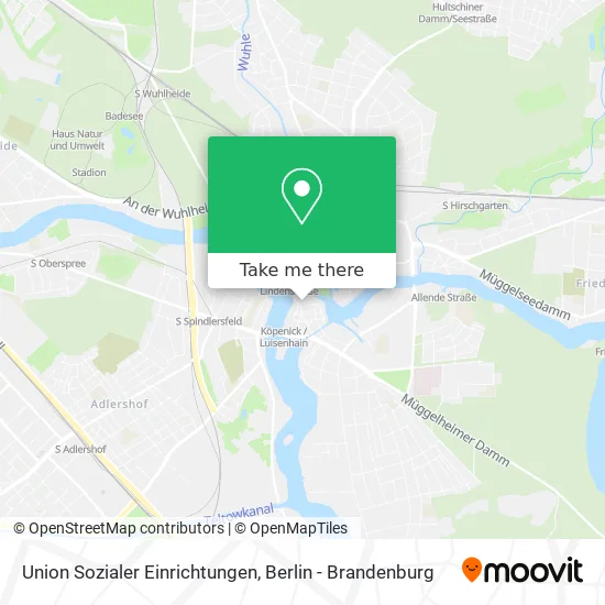 Карта Union Sozialer Einrichtungen