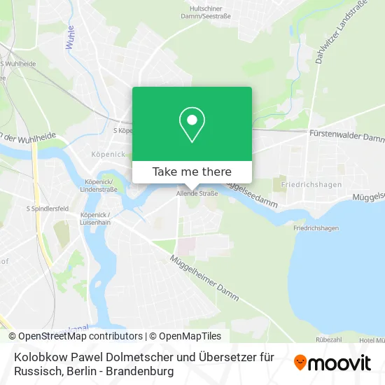 Карта Kolobkow Pawel Dolmetscher und Übersetzer für Russisch