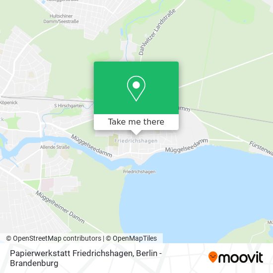 Карта Papierwerkstatt Friedrichshagen