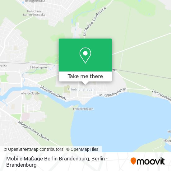 Mobile Maßage Berlin Brandenburg map