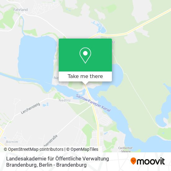 Landesakademie für Öffentliche Verwaltung Brandenburg map