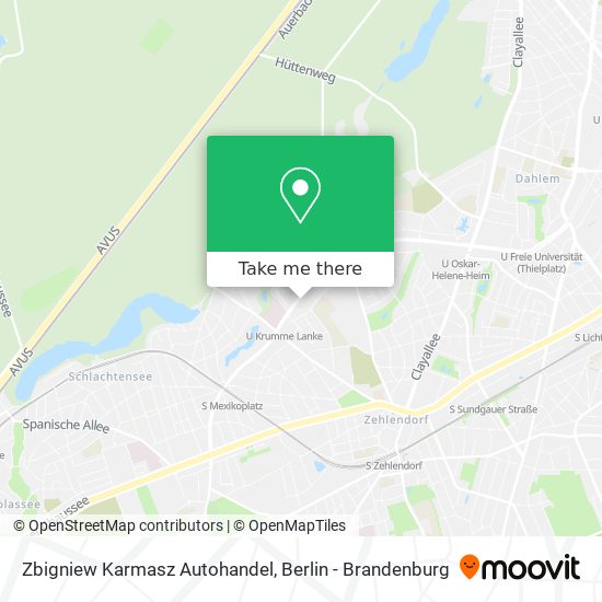 Zbigniew Karmasz Autohandel map