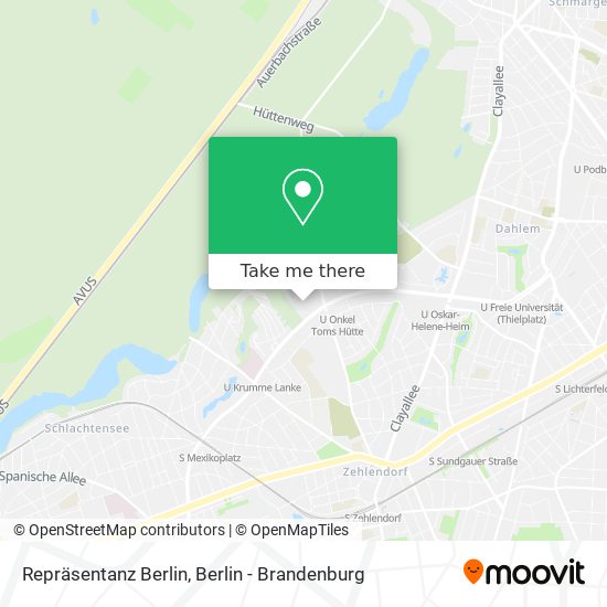 Repräsentanz Berlin map