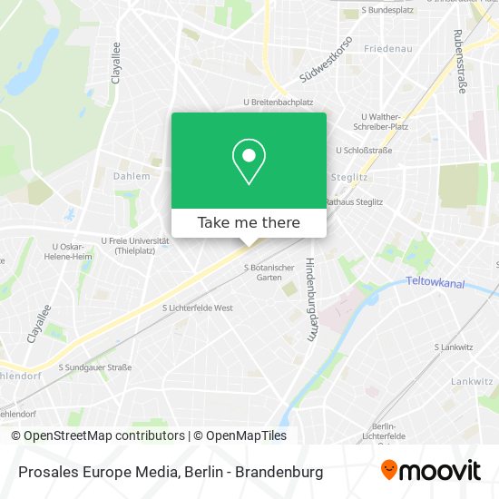 Prosales Europe Media map