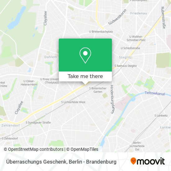 Überraschungs Geschenk map