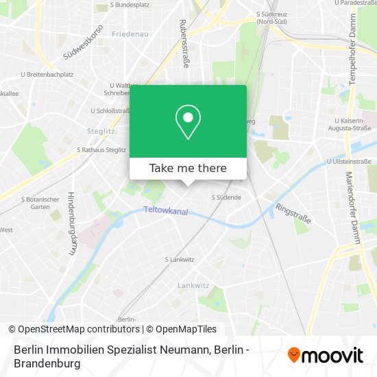 Карта Berlin Immobilien Spezialist Neumann