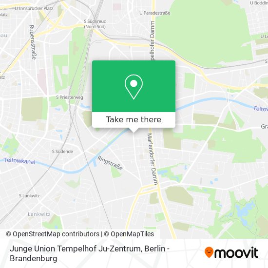 Junge Union Tempelhof Ju-Zentrum map