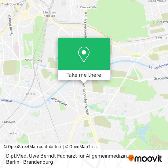 Dipl.Med. Uwe Berndt Facharzt für Allgemeinmedizin map