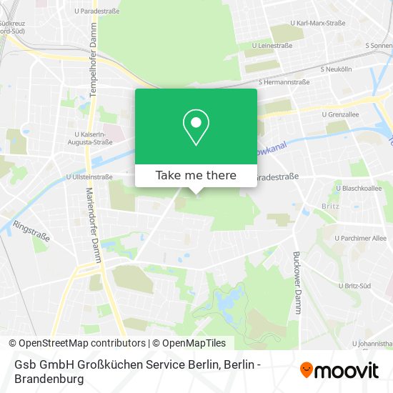 Gsb GmbH Großküchen Service Berlin map