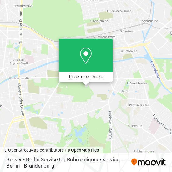 Карта Berser - Berlin Service Ug Rohrreinigungsservice