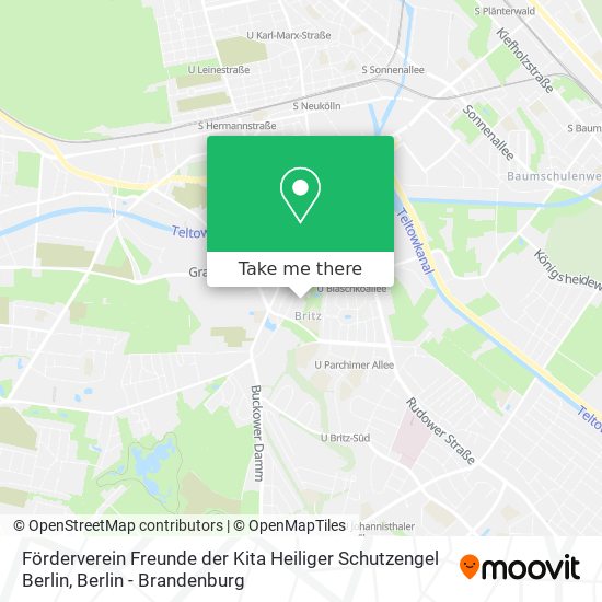 Карта Förderverein Freunde der Kita Heiliger Schutzengel Berlin