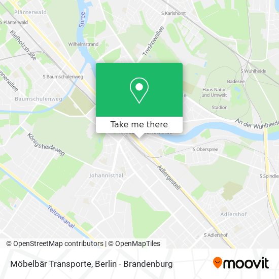 Möbelbär Transporte map