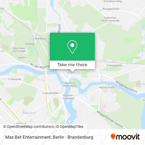 Max Bet Entertainment map