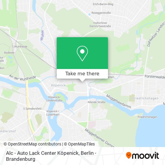 Alc - Auto Lack Center Köpenick map
