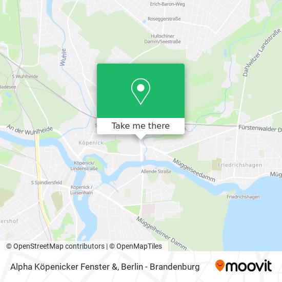 Alpha Köpenicker Fenster & map