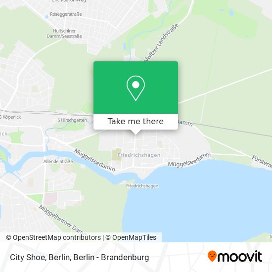 City Shoe, Berlin map