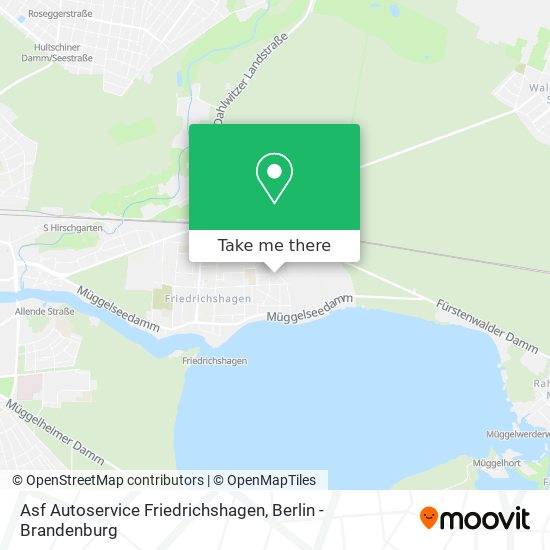 Карта Asf Autoservice Friedrichshagen