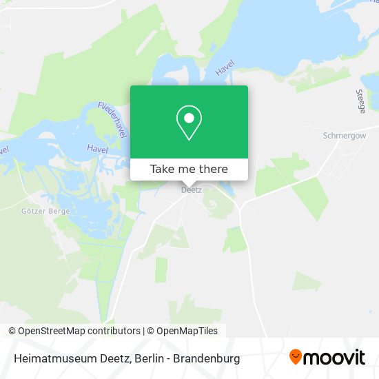 Heimatmuseum Deetz map
