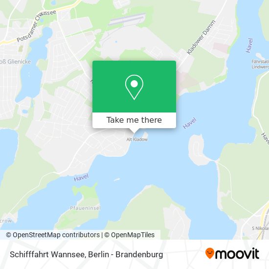 Карта Schifffahrt Wannsee