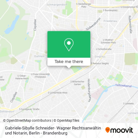 Gabriele-Sibylle Schneider- Wagner Rechtsanwältin und Notarin map