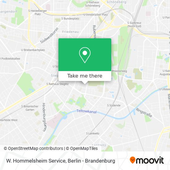 W. Hommelsheim Service map