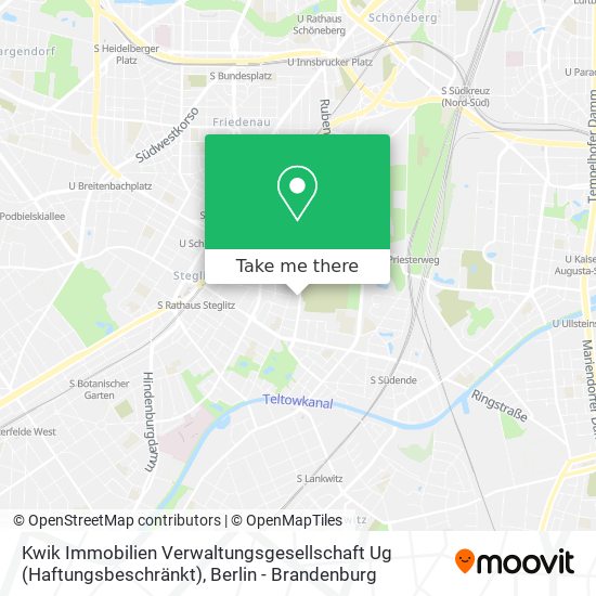 Kwik Immobilien Verwaltungsgesellschaft Ug (Haftungsbeschränkt) map