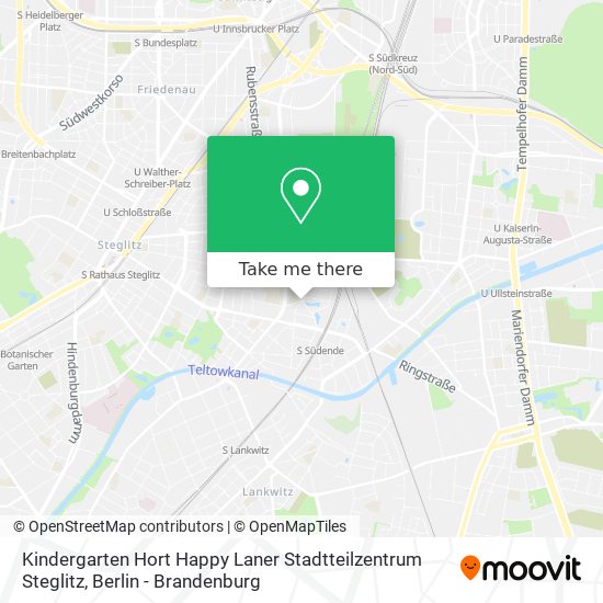 Карта Kindergarten Hort Happy Laner Stadtteilzentrum Steglitz