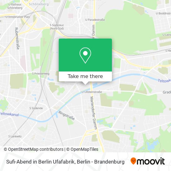Sufi-Abend in Berlin Ufafabrik map