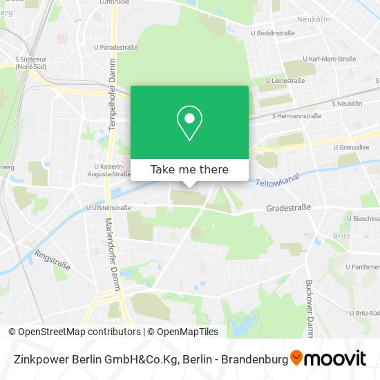 Zinkpower Berlin GmbH&Co.Kg map