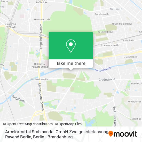 Arcelormittal Stahlhandel GmbH Zweigniederlassung Ravené Berlin map