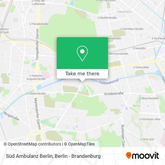 Süd Ambulanz Berlin map