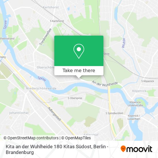 Kita an der Wuhlheide 180 Kitas Südost map